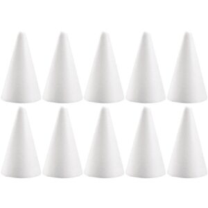 10x Beschilderbare kegels van piepschuim 10173533