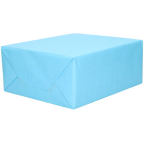 1x Rol kraft inpakpapier lichtblauw 200 x 70 cm 10282398
