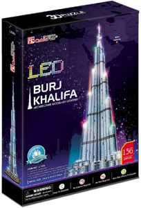 3D Puzzel - Burj Khalifa LED (136 stukjes) 35767682537