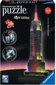 3D Puzzel - Empire State Building - Night Edition (216 stukjes) 21982054511