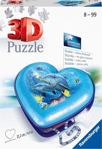 3D Puzzel - Hartendoosje Onderwaterwereld (54 stukjes) 25811929553