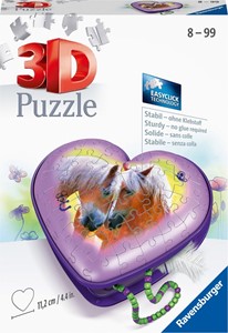 3D Puzzel - Hartendoosje Paarden (54 stukjes) 25792782807