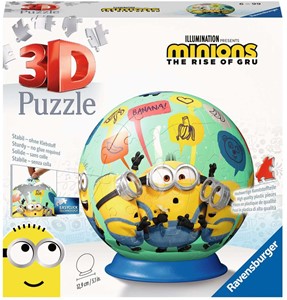 3D Puzzel - Minions 2 Puzzelbal (72 stukjes) 29489491159