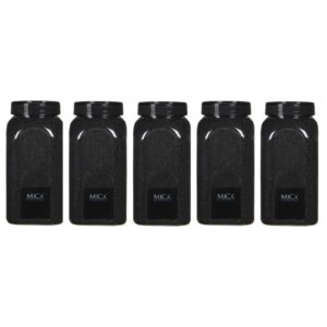5x Hobby fijn zand zwart 1 kg 10170017