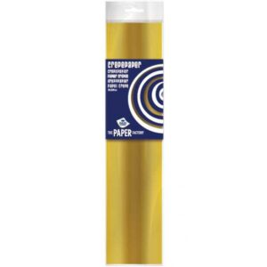 6x Knutsel crepe vouw papier goud 250 x 50 cm 10189034