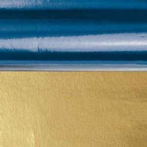 Aluminium folie kerst blauw/goud 50 x 80 cm 10077276