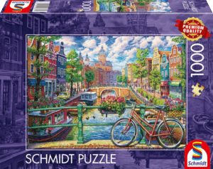 Amsterdamse Grachten - 1000 stukjes - Puzzel 13450
