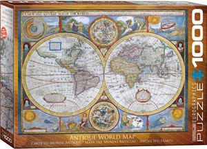 Antique World Map Puzzel (1000 stukjes) 40356777737