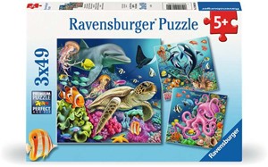 Betoverende Onderwaterwereld Puzzel (3 x 49 stukjes) 37377873829