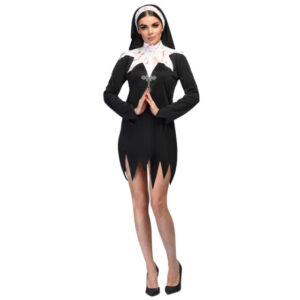 Boland Bloody Nun Halloween Kostuum Dames Zwart/Wit maat 40/42 1023637