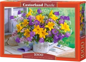 Bouquet of Lilies and Bellflowers Puzzel (1000 stukjes) 41629824818