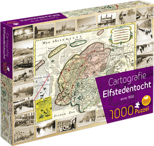 Cartografie Elfstedentocht Puzzel (1000 stukjes) 40459802786