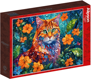 Cat Mosaïque Puzzel (1000 stukjes) 40719431464