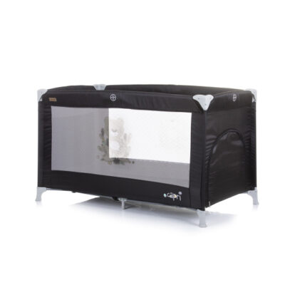 Chipolino Capri Opvouwbaar Campingbedje met Zijingang Ebony Zwart 1032927