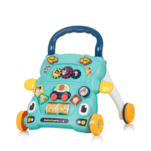 Chipolino Funny Animals Loopwagen met Speelauto & Muziek Blauw 1033072