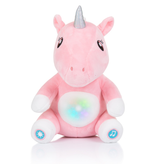 Chipolino Pluche Baby Nachtlamp Knuffel Unicorn met Muziek & Licht 1033048