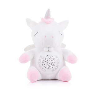 Chipolino Pluche Babyprojector Knuffel Unicorn met Muziek & Licht 1033053