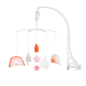 Chipolino Star Opwindbaar Muziekmobiel 360° Draaiend Wit/Oranje 1033087