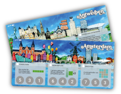 Cities Promo Amsterdam/Antwerpen - Bordspel 13450