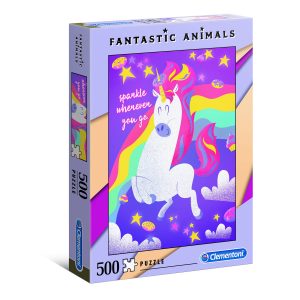 Clementoni puzzel Fantastic Animals 500 stukjes eenhoorn 2140514