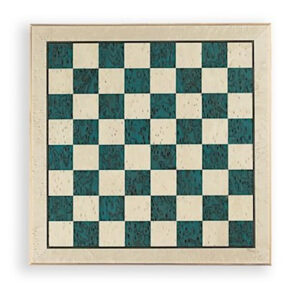 Dal Negro schaakbord 52 x 52 cm hout blauw/wit 432083
