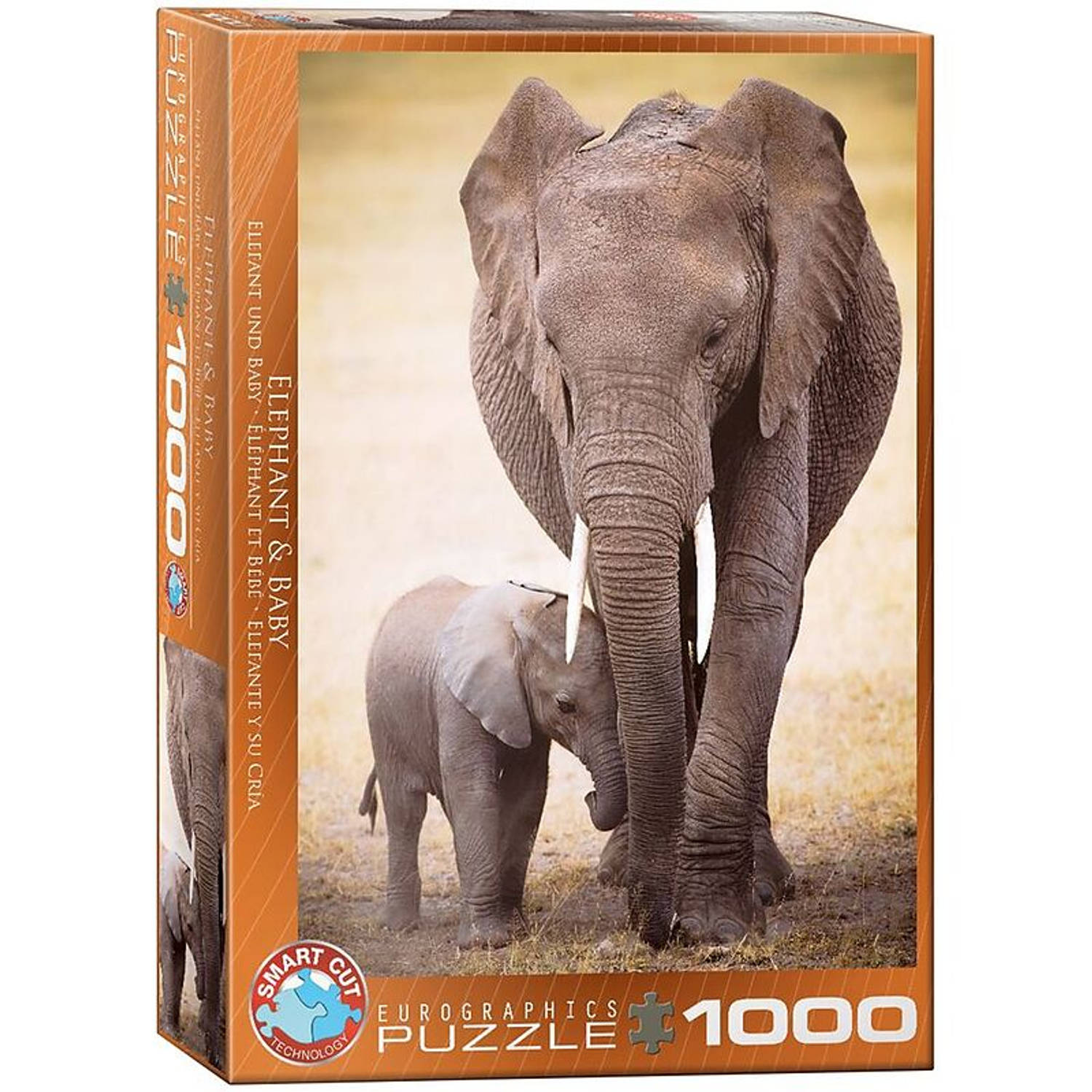 Eurographics puzzel Elephant & Baby - 1000 stukjes 3986166