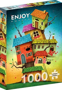 Fairy Tale Houses Puzzel (1000 stukjes) 40756379860