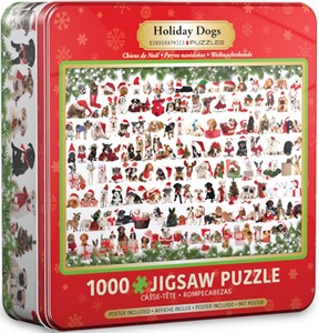 Holiday Dogs Tin Puzzel (1000 stukjes) 34258247679