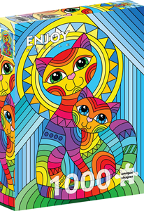 Inseparable Cat and Kitten Puzzel (1000 stukjes) 42796218452