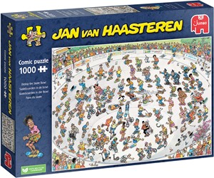 Jan van Haasteren - Skateboarden In De Bowl Puzzel (1000 Stukjes) 40092861757