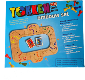 Keezbord - Tokken Ombouwset Hout - 4 personen 41439255786