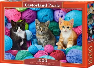 Kittens in Yarn Store Puzzel (1000 stukjes) 34508812395