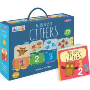 Mijn Eerste Cijfers Puzzeltrein + Boek 165355