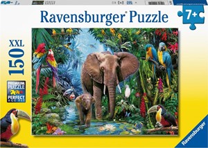 Olifanten in de Jungle Puzzel (150 XXL stukjes) 28485758131