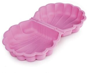 Paradiso Toys zandbak met deksel Schelp 87 x 78 x 18 cm roze 295374