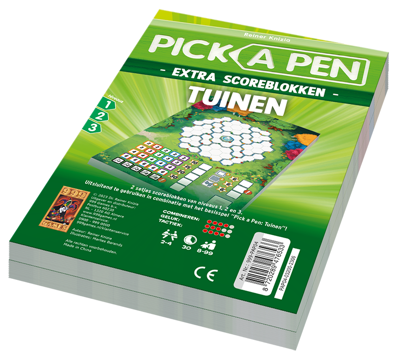 Pick a Pen Tuinen Scoreblokken - Dobbelspel 13450