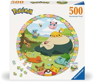Pokemon Ronde Puzzel (500 stukjes) 37428265364