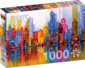 Rainbow City Puzzel (1000 stukjes) 38268643828