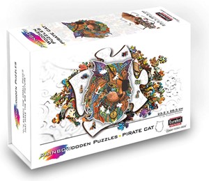 Rainbow Houten Puzzel - Piraten Kat (116 stukjes) 35813217702