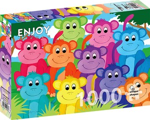 Rainbow Monkeys Puzzel (1000 stukjes) 44356377007