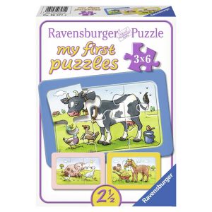 Ravensburger Mijn eerste puzzel goede vrienden - 3 x 6 stukjes 1347422