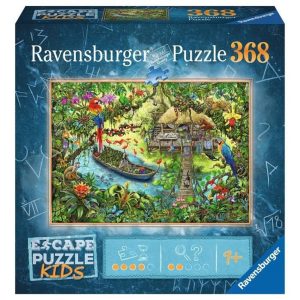 RAVENSBURGER Puzzel 368 stukjes - Ontsnappingspuzzel Kids - Een safari in de jungle 3451319