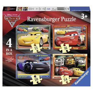 Ravensburger puzzel Disney 4-in-1 Cars 3 Let's race! - 12 + 16 + 20 + 24 stukjes 1507778