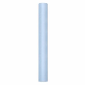 Rollen Tule deco stof lichtblauw 50 cm breed 10085896