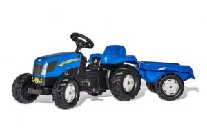 Rolly Toys traptractor RollyKid New Holland T7040 junior blauw 176093