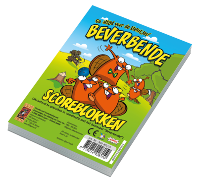 Scoreblokken Beverbende drie stuks - Kaartspel 13450