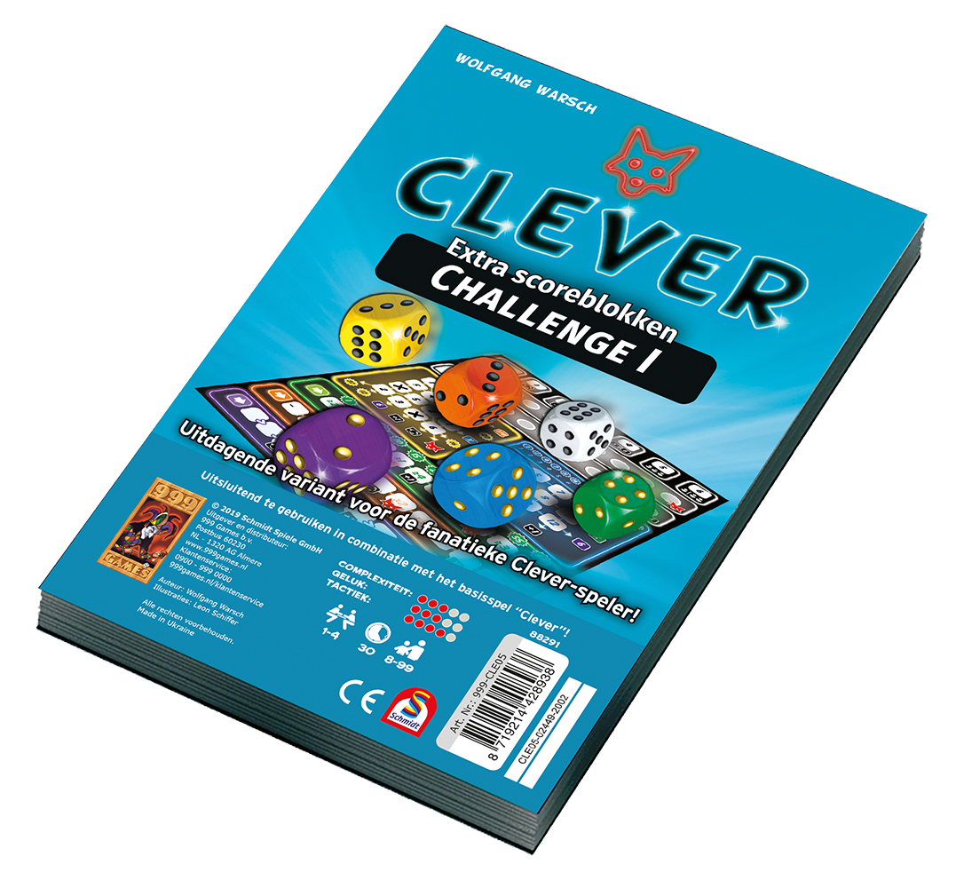 Scoreblokken Clever Challenge - Dobbelspel 13450