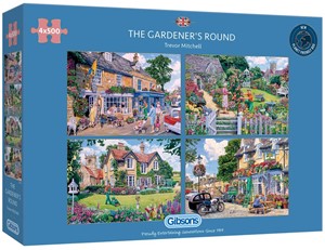 The Gardener's Round Puzzel (4 x 500 stukjes) 40822410619