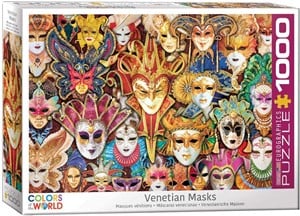 Venetian Masks Puzzel (1000 stukjes) 27256236497