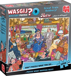 Wasgij Retro Mystery 9 - De Grote Treinroof! (1000 stukjes) 40155068663